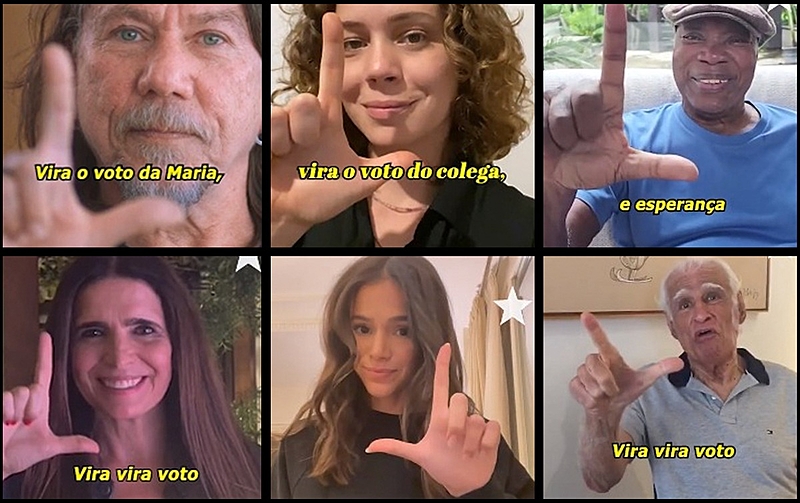 ‘Vira voto’ reúne artistas por Lula no 1º turno e vira trend nas redes sociais