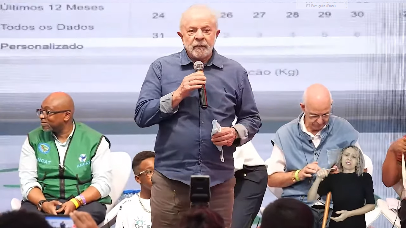 Governo dará cidadania ao povo mais humilde, diz Lula em evento com catadores e população de rua