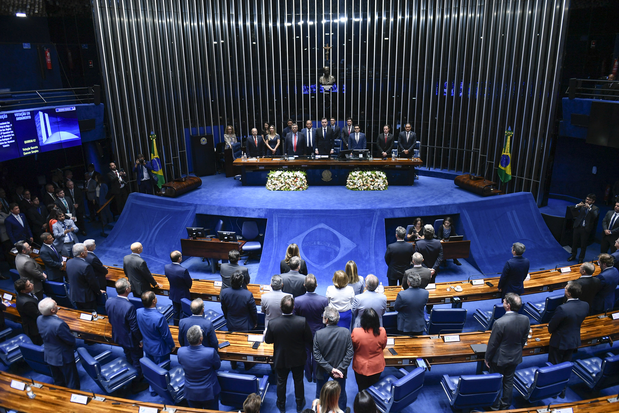 Senadores elegem com 66 votos nova Mesa Diretora da Casa