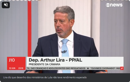 Lira diz que desenho de ministérios de Lula não teve rendimento esperado por parte do governo