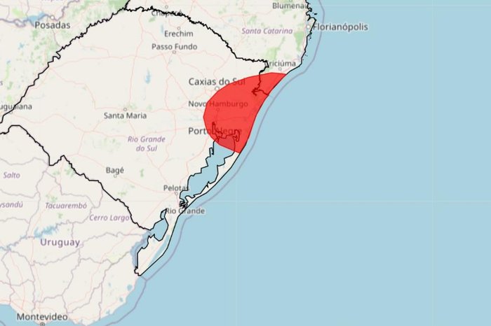 Atualiazação: Inmet emite alerta vermelho para Porto Alegre, Região Metropolitana e Litoral Norte