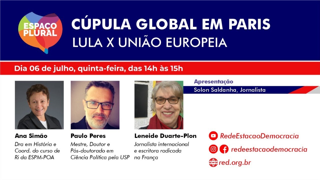 Morte do jovem Nahel na França e participação de Lula na Cúpula pelo Novo Pacto Financeiro Global são assuntos do Espaço Plural desta quinta-feira