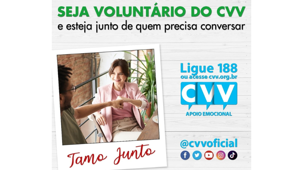 CVV Porto Alegre está em busca de novos voluntários