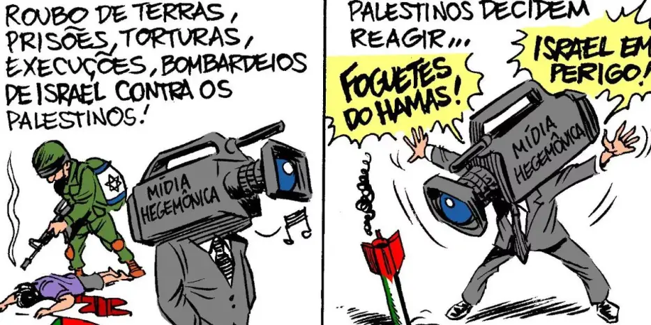 A mídia hegemônica brasileira se alinha ao discurso sionista