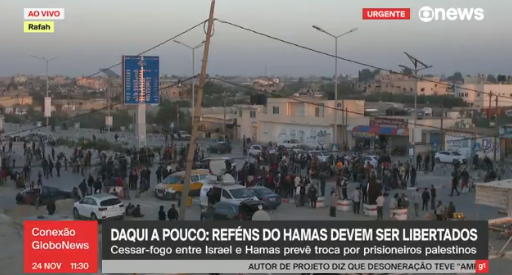 Primeiro grupo de reféns do Hamas é libertado, afirma imprensa israelense