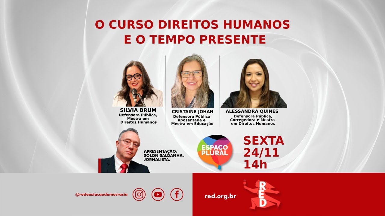 CURSO DIREITOS HUMANOS E O TEMPO PRESENTE | 24.11 | ESPAÇO PLURAL