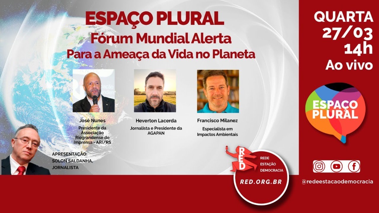 FÓRUM SOCIAL MUNDIAL ALERTA | ESPAÇO PLURAL 24/03/2024