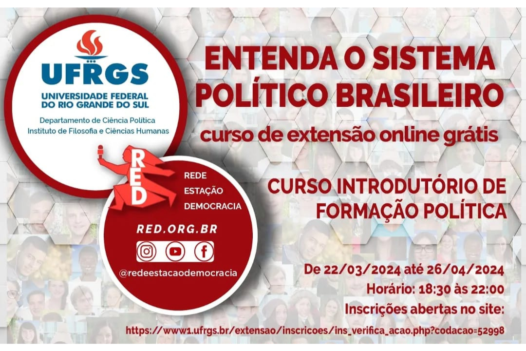UFRGS E RED PROMOVEM CURSO DE FORMAÇÃO POLÍTICA