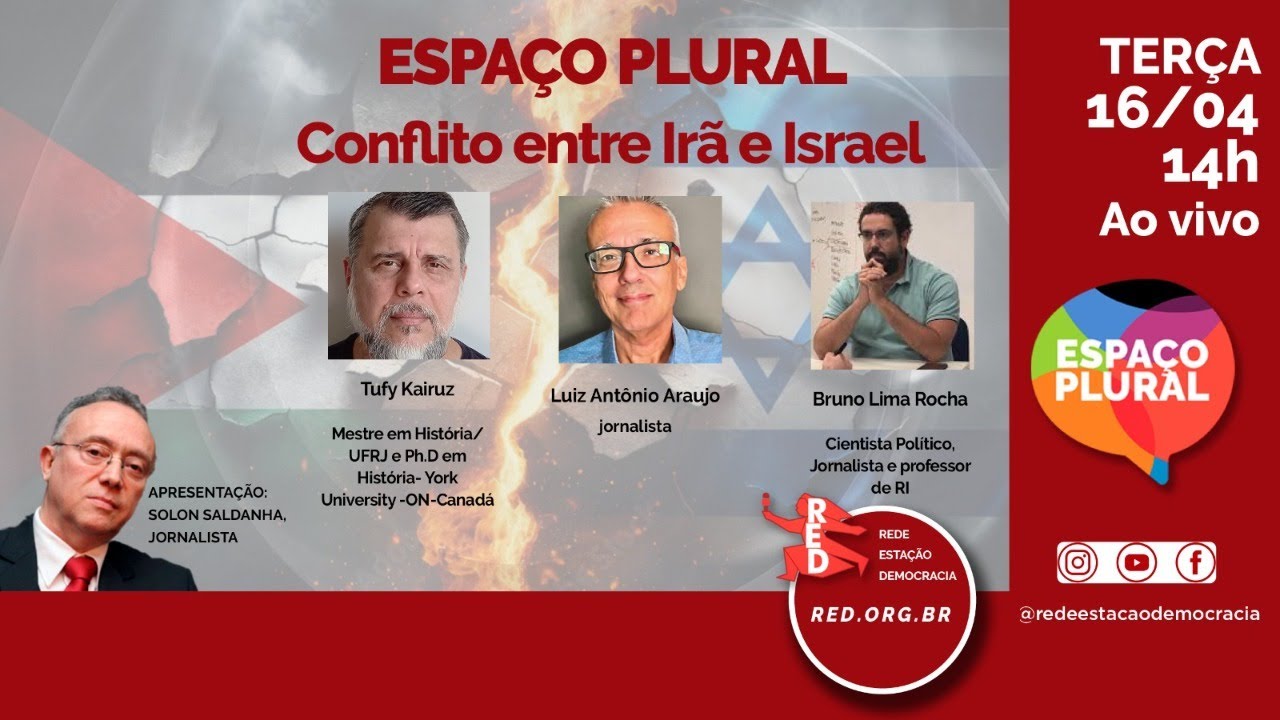 CONFLITO ENTRE IRÃ E ISRAEL | ESPAÇO PLURAL 16/04/2024