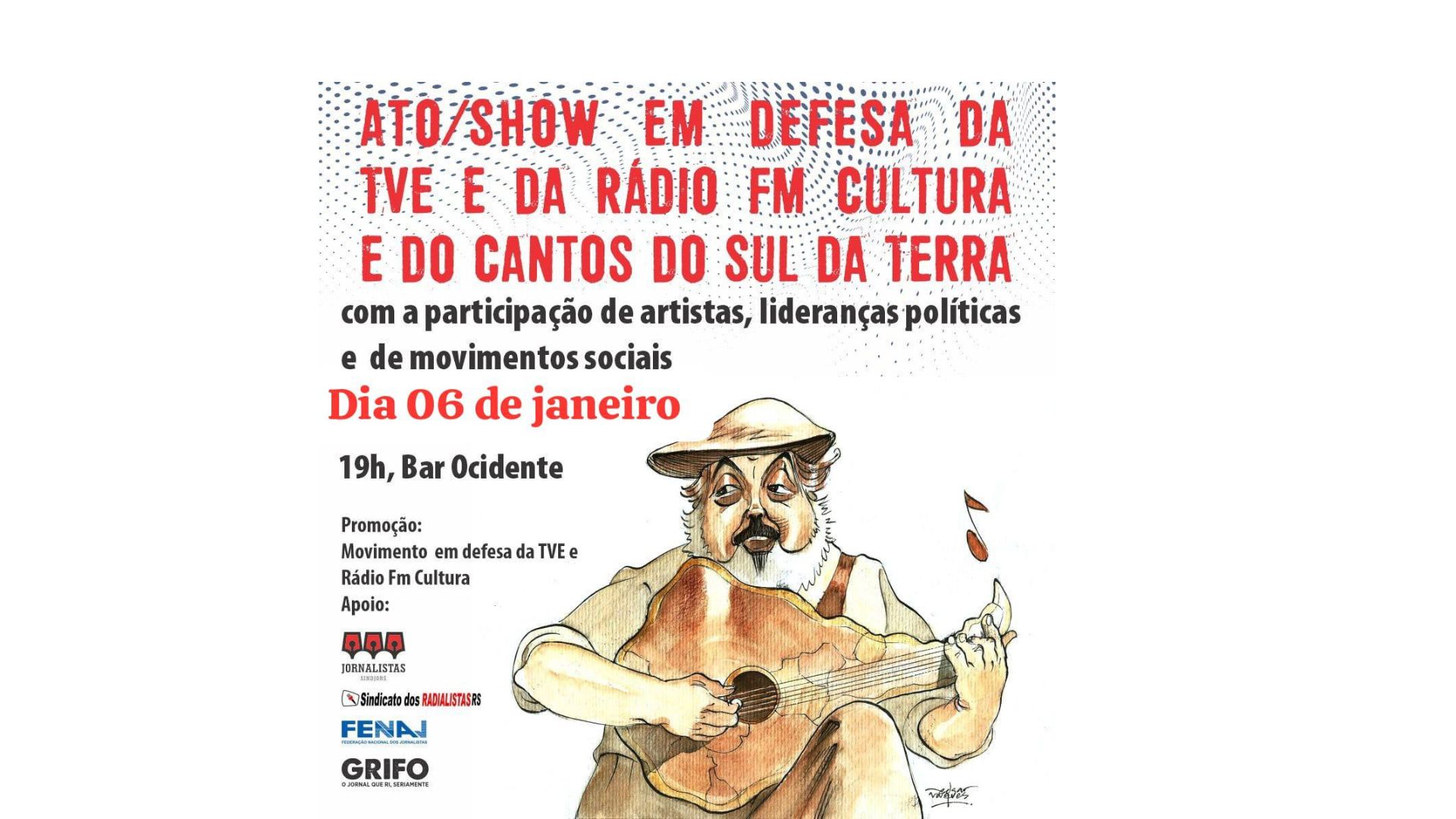 Evento #VoltaDemétrio reunirá a comunidade cultural no bar Ocidente