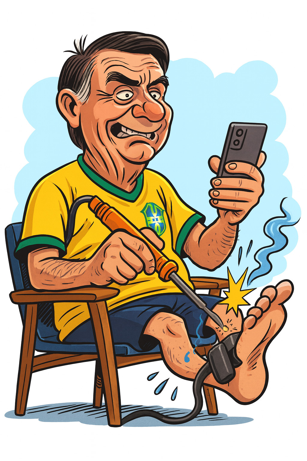 Bolsonaro Admite à PF que Usou Ferro de Solda para Violar Tornozeleira - RED