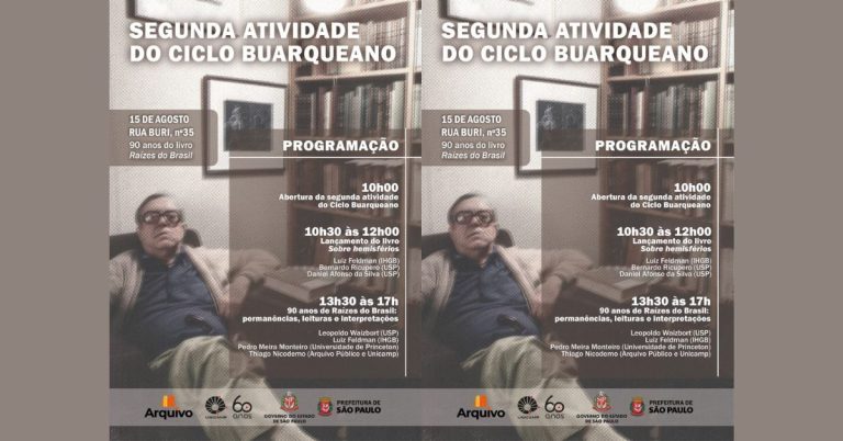 Casa Sérgio Buarque de Holanda recebe atividade pelos 90 anos de Raízes do Brasil