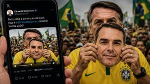Eduardo Bolsonaro usa vídeo antigo de Jair para inflar artificialmente popularidade de Flávio