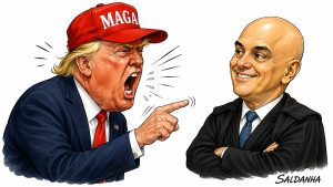 Trump avalia novas sanções contra Moraes em caso que apura acesso ilegal a dados sobre segurança de Dino