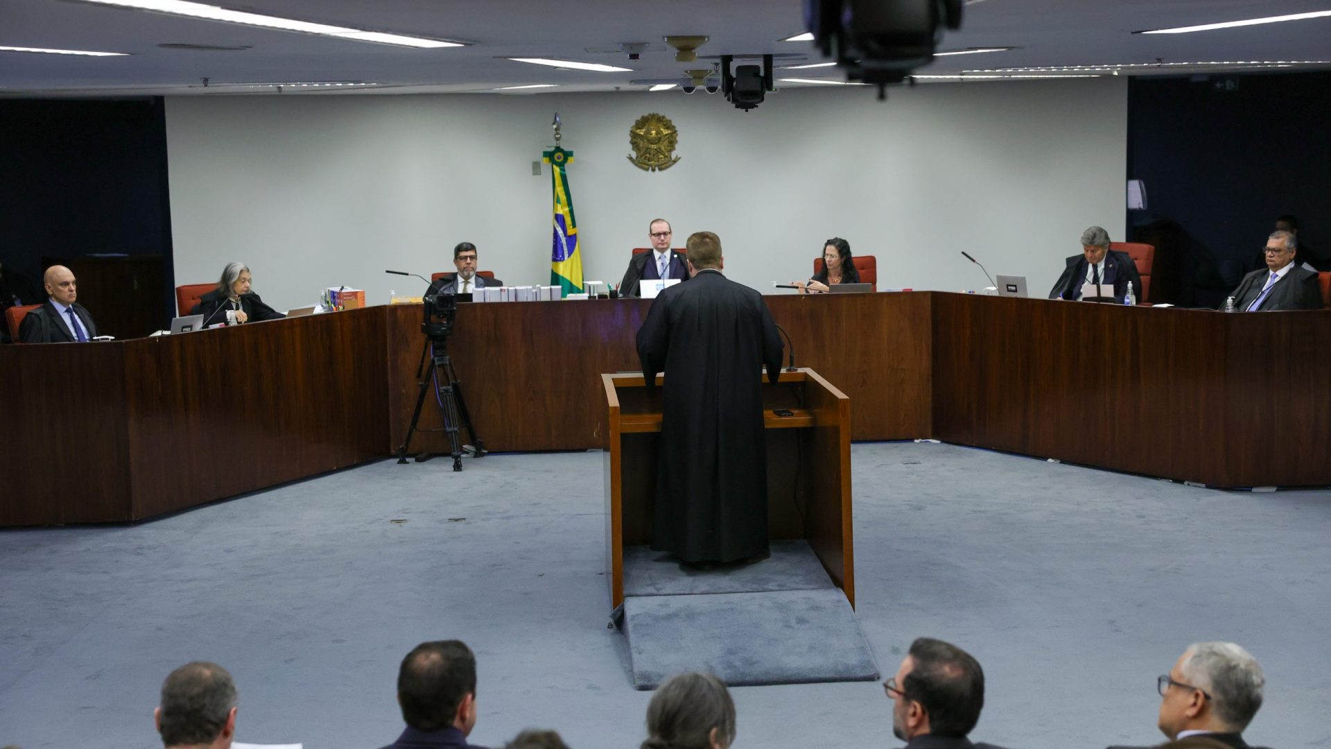 Brasília (DF) 03/09/2025 STF realiza o segundo dia do julgamento dos primeiros oito réus da trama golpista  Foto: Fabio Rodrigues-Pozzebom/ Agência Brasil