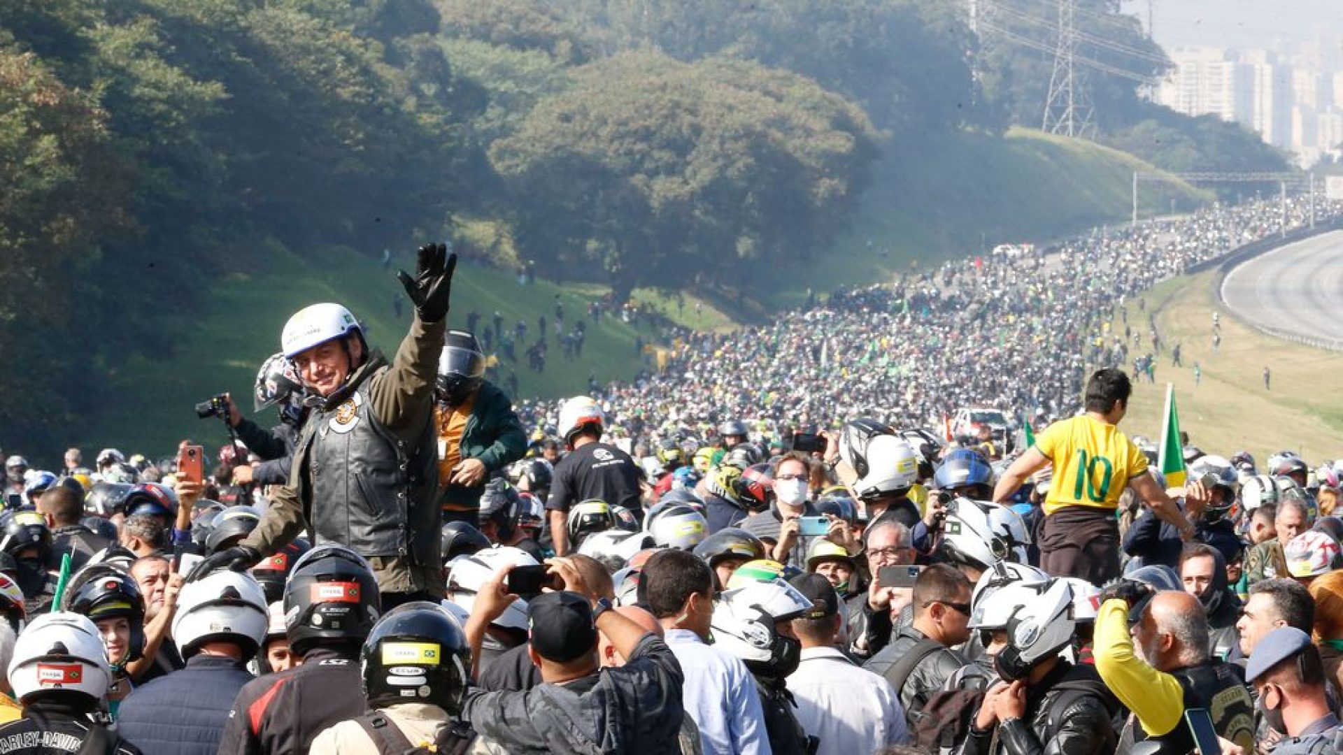 (São Paulo - SP, 12/06/2021) Motociata Acelera pra Jesus.
Foto: Alan Santos/PR