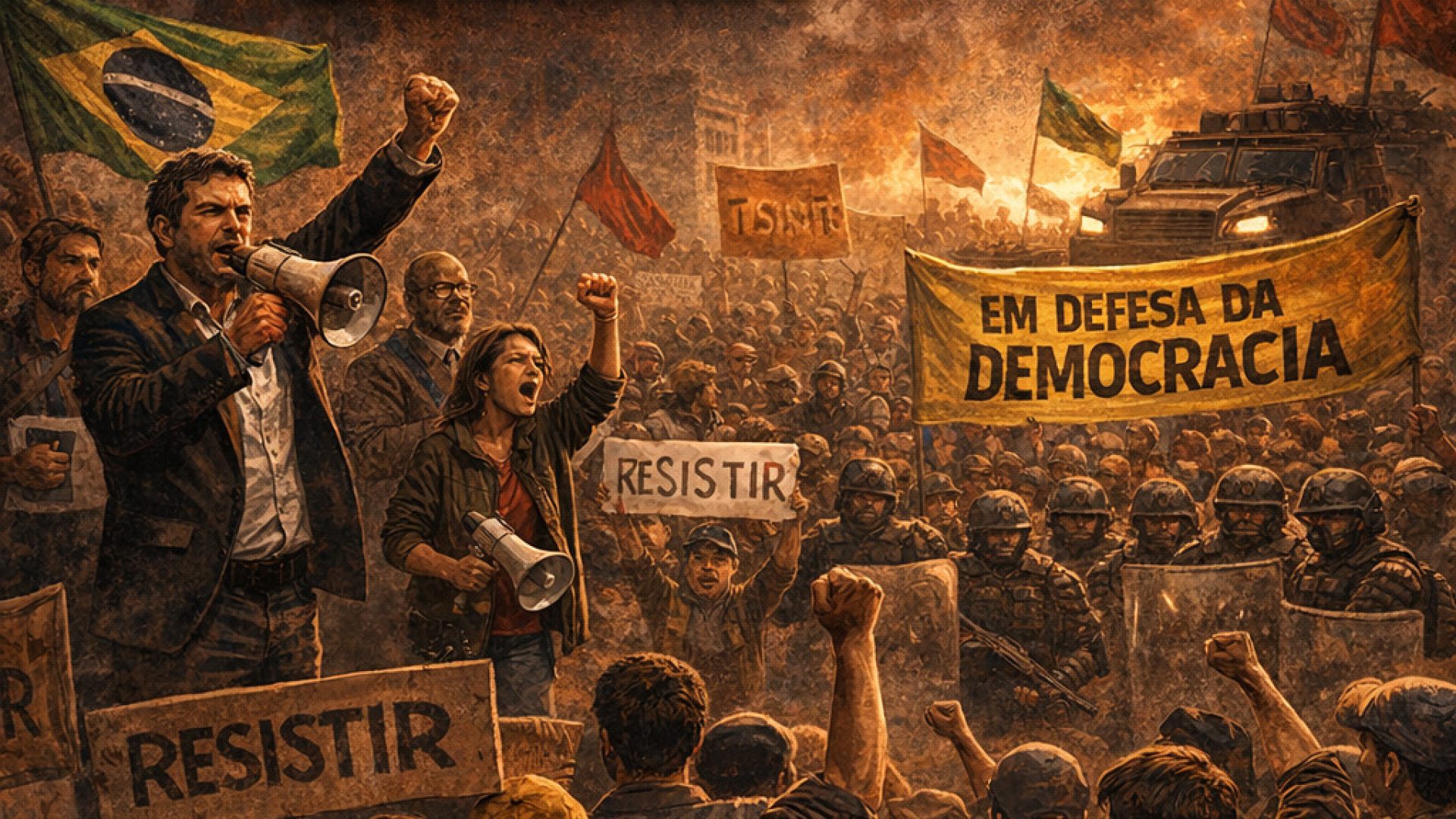 A cidade que não se dobra - Imagem gerada por IA ChatGPT