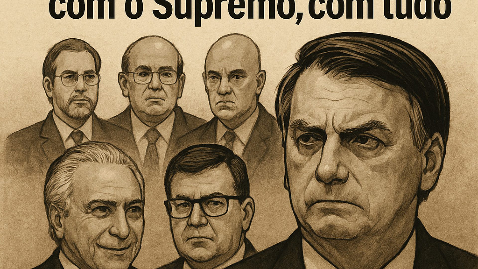 Redução de Pena de Bolsonaro Foi Um Acordo "Com O Supremo, Com Tudo" - Imagem Gerada por IA ChatGPT