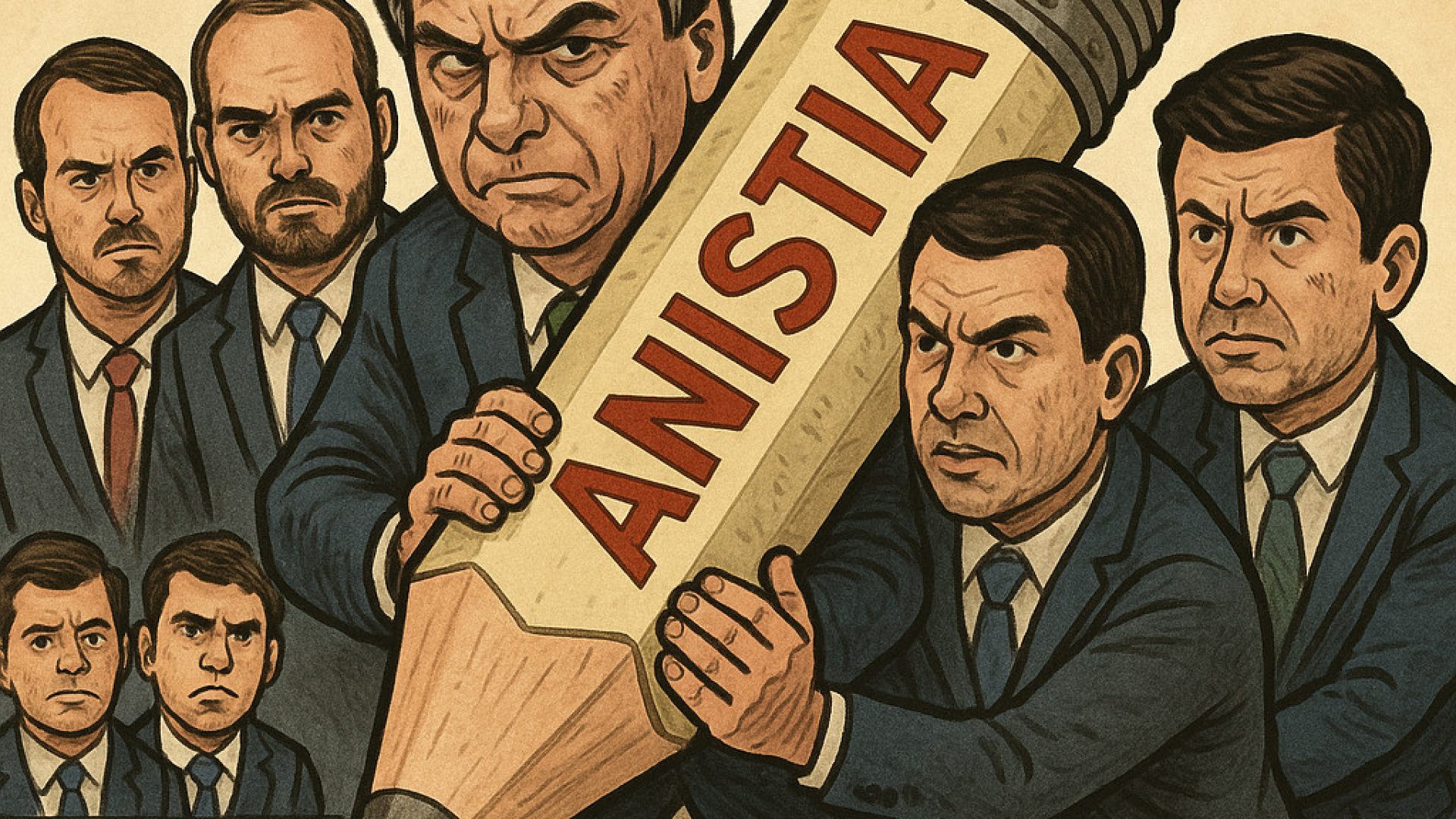 Anistia vale-tudo - Imagem gerada por IA ChatGPT