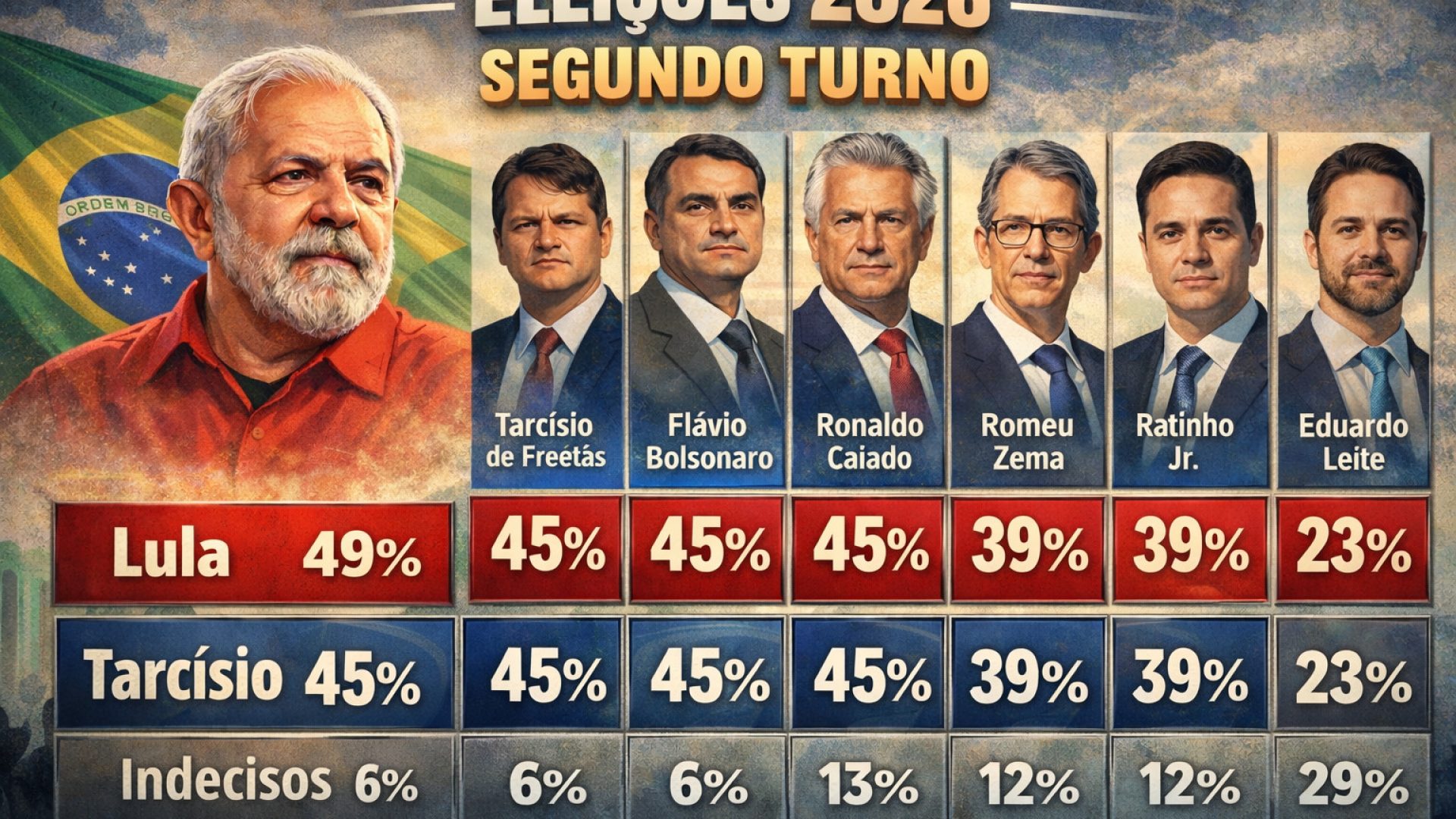 Cenários de 2ºTurno - Imagem gerada por IA ChatGPT