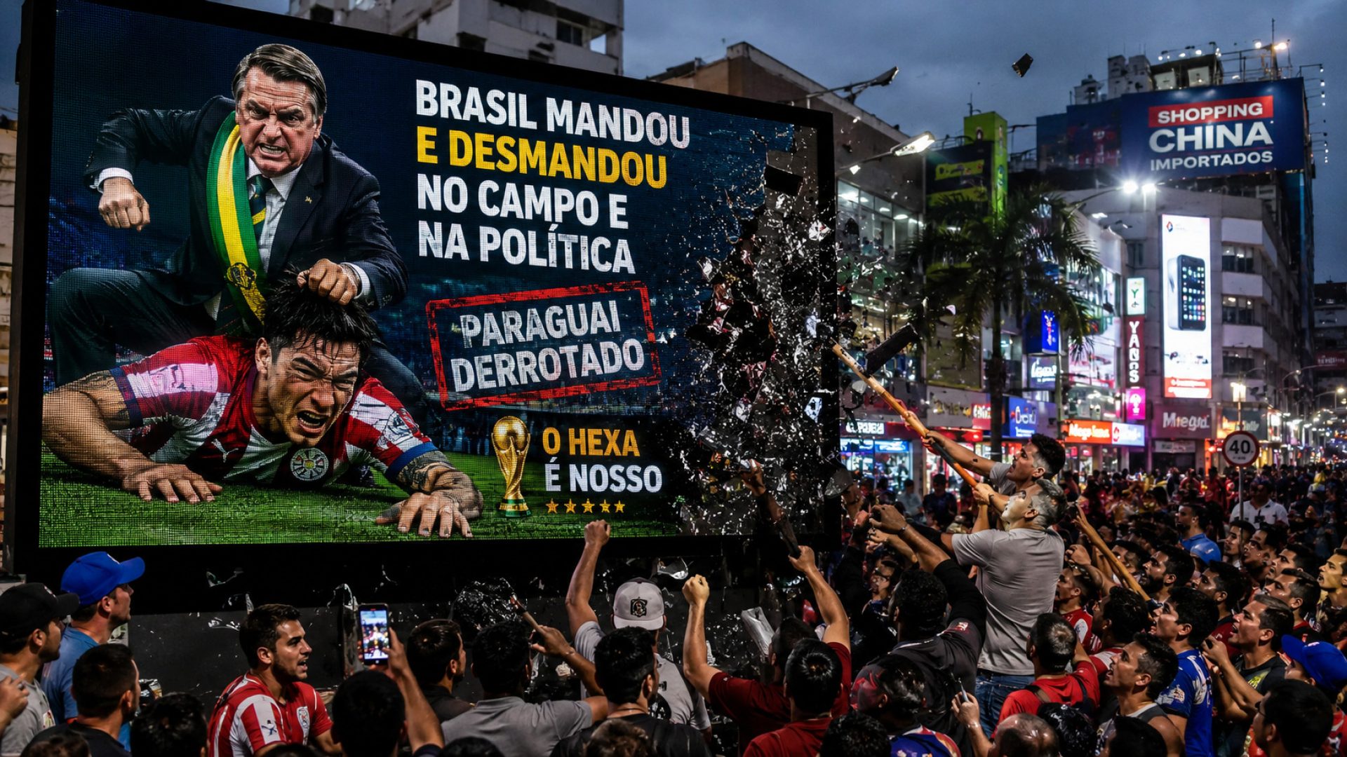 Bolsonaristas provocam Paraguai