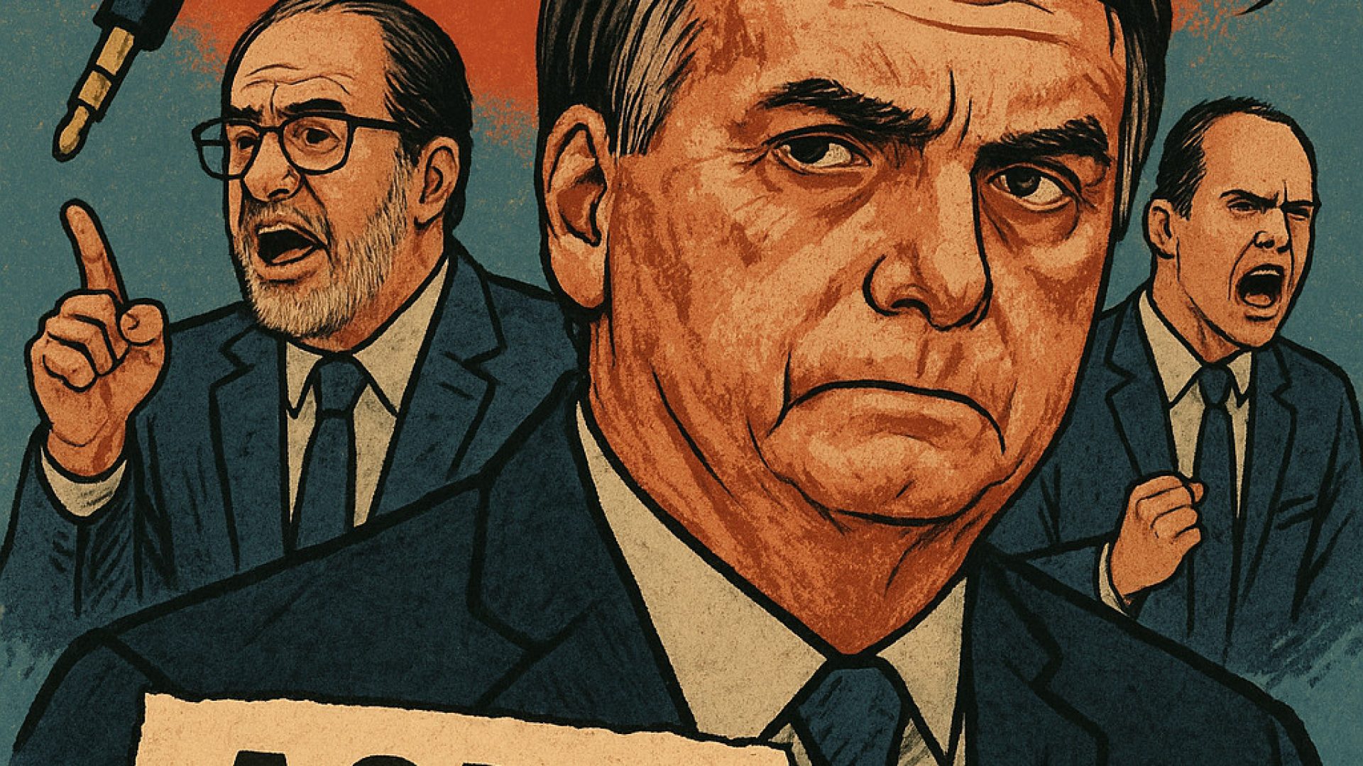 Bolsonaro, Malafaia, áudios vazados e pedido de exílio na Argentina - Imagem gerada por IA ChatGPT