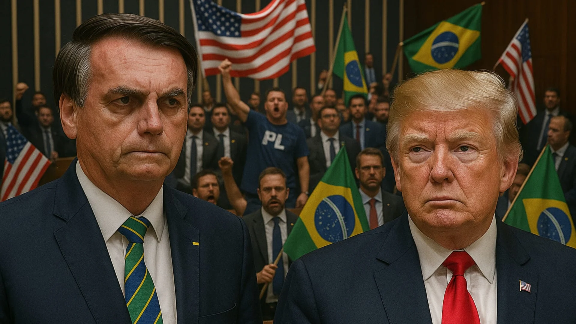 Bolsonaro Tramp e Congressistas do PL