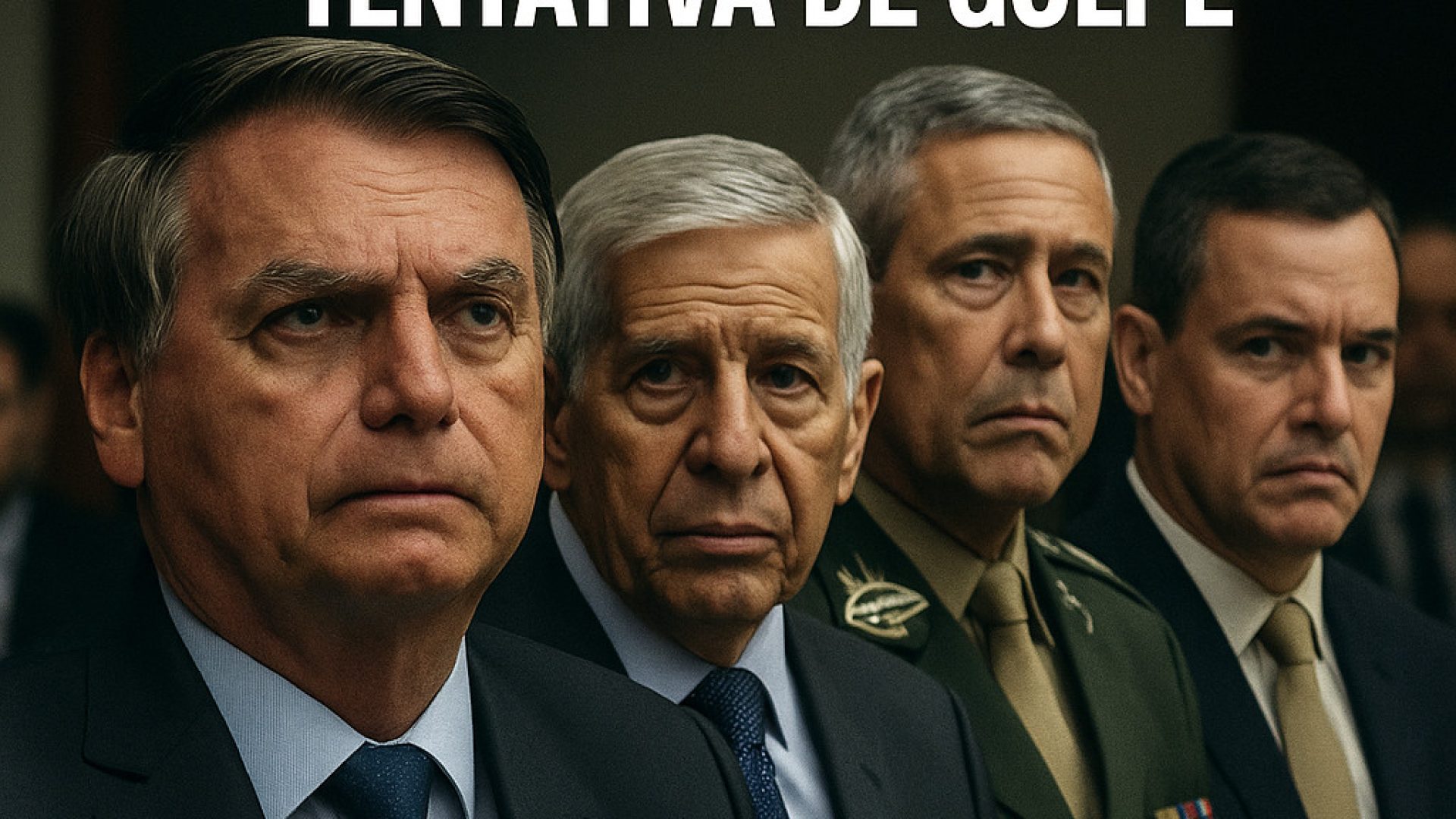 Bolsonaro e aliados - Imagem gerada por IA ChatGPT