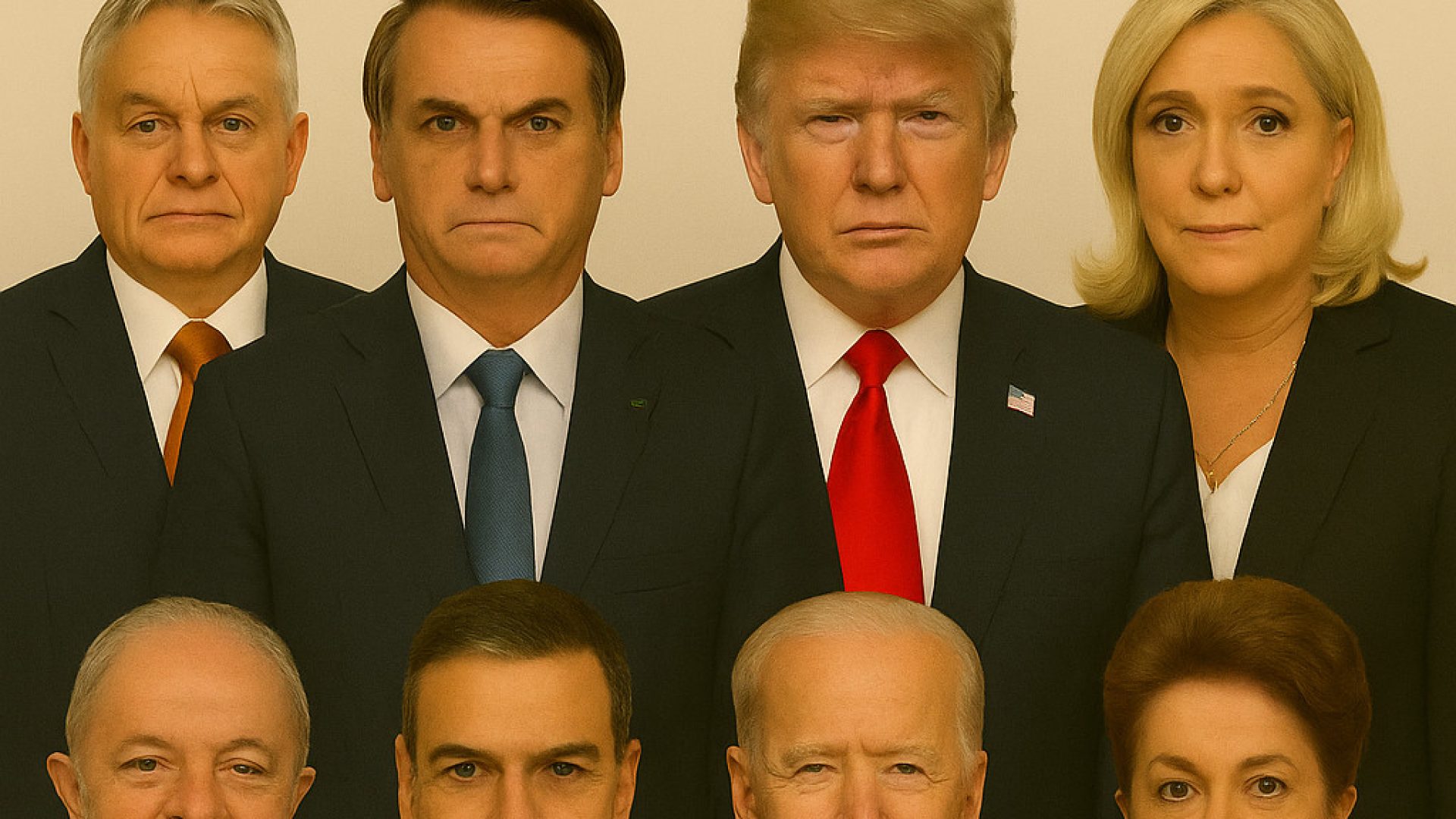 Brasil e Mundo Polarizados - Imagem gerada por IA - ChatGPT