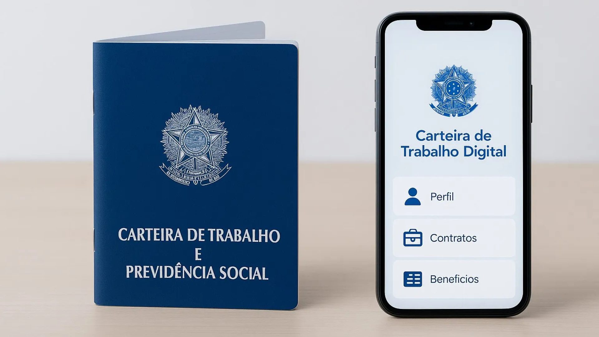 Carteiras de Trabalho física e digital