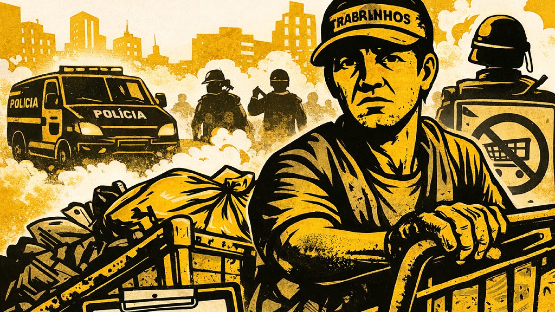 A cidade que expulsa seus trabalhadores - Imagem gerada por IA ChatGPT