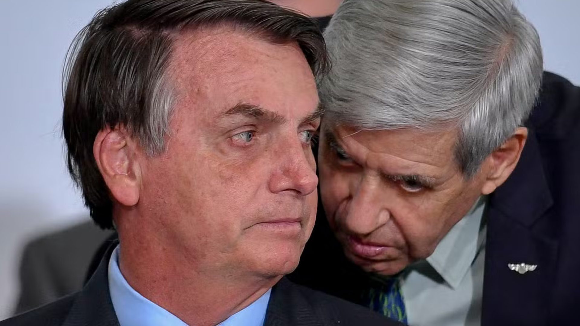 Jair Bolsonaro e Augusto Heleno (Foto: Sergio Lima/Reprodução)