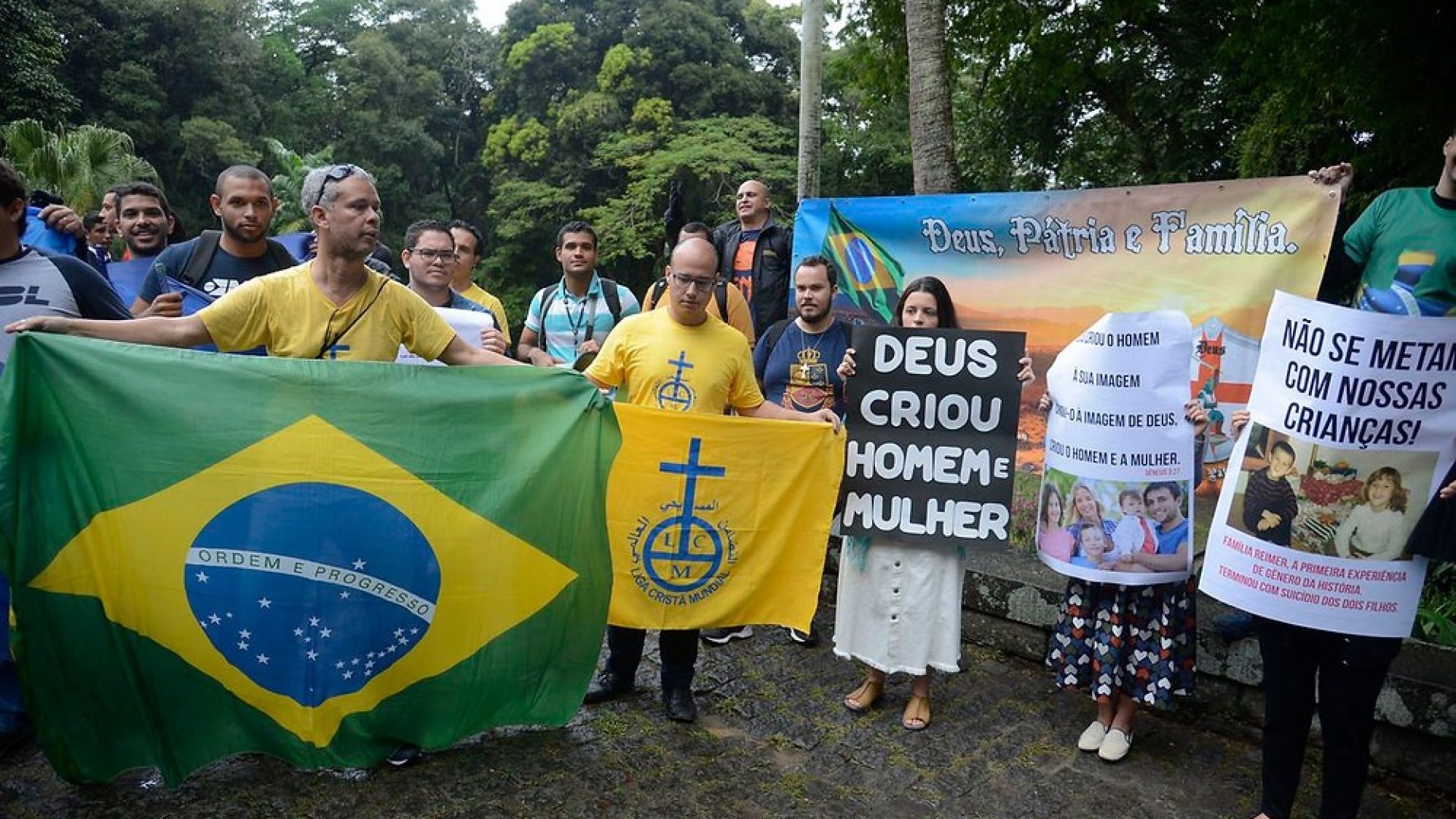 Manifestação de conservadores - Imagem das redes sociais - Autor desconhecido.