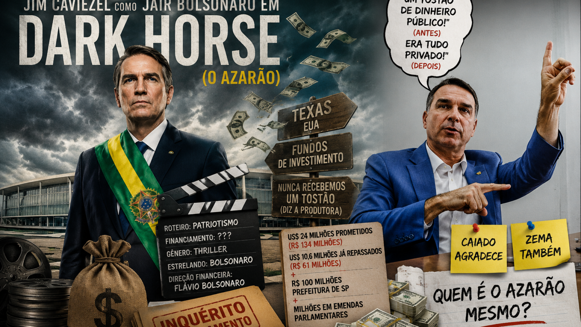 Dark Horse (O azarão) - Foto composição gerada por IA.