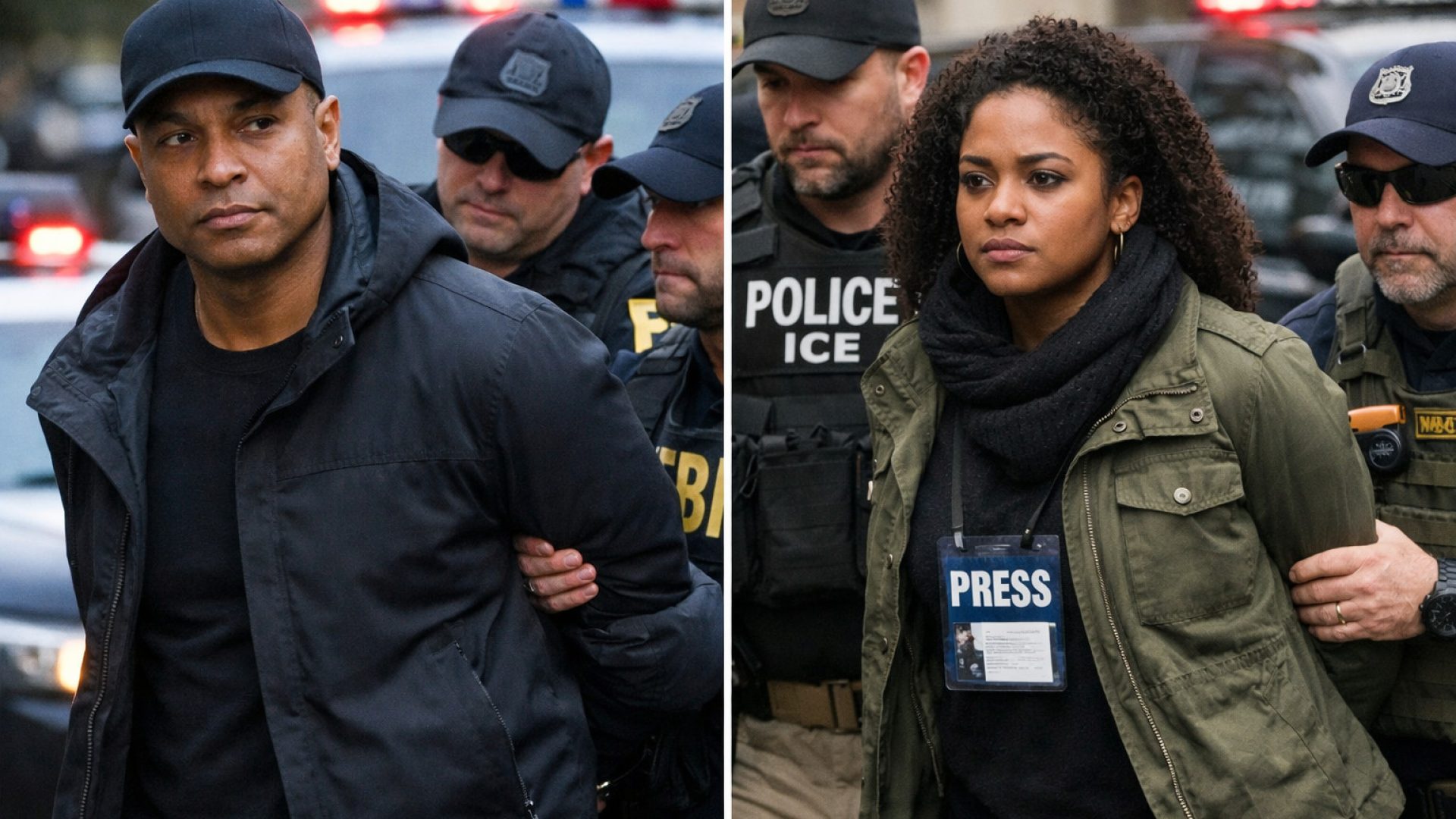 Don Lemon e Georgia Fort jornalistas deti.dos nos EUA - Imagem gerada por IA ChatGPT