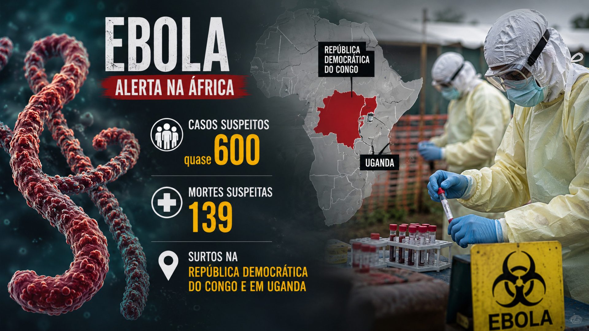 EBOLA NA ÁFRICA ALERTA OMS