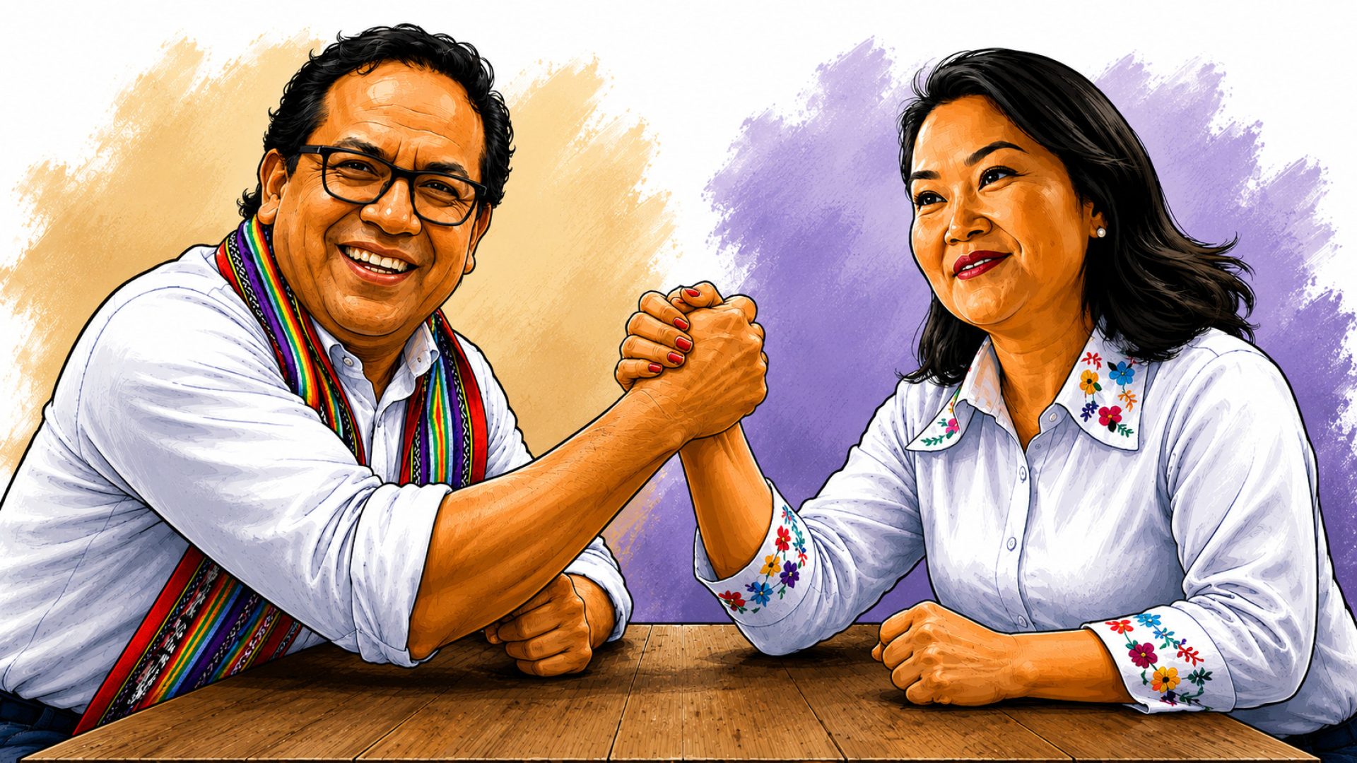 Eleições no Peru - queda de braço
