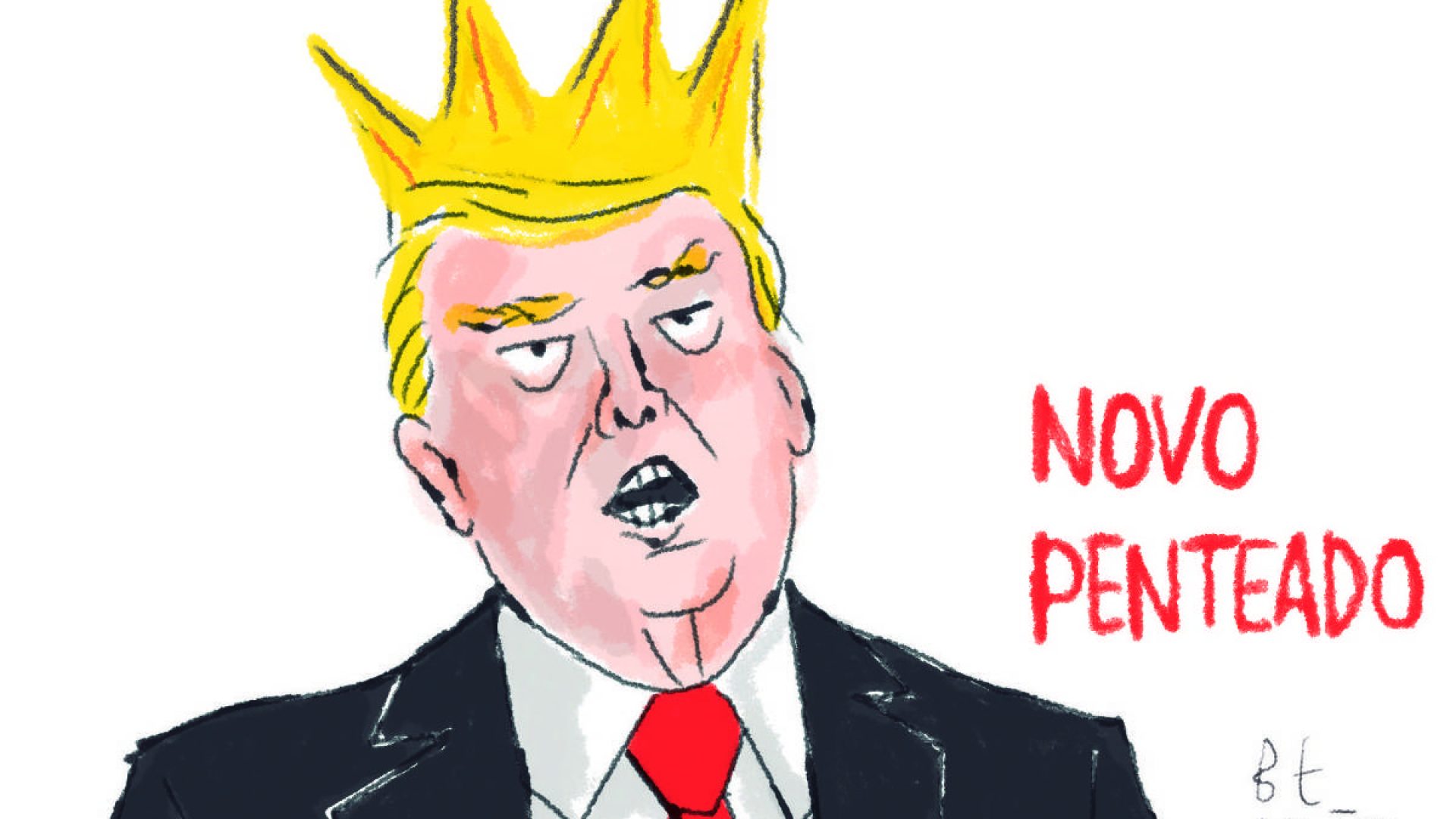 Foto 0010 - Caricatura de Trump - Benett - Folha de S.Paulo