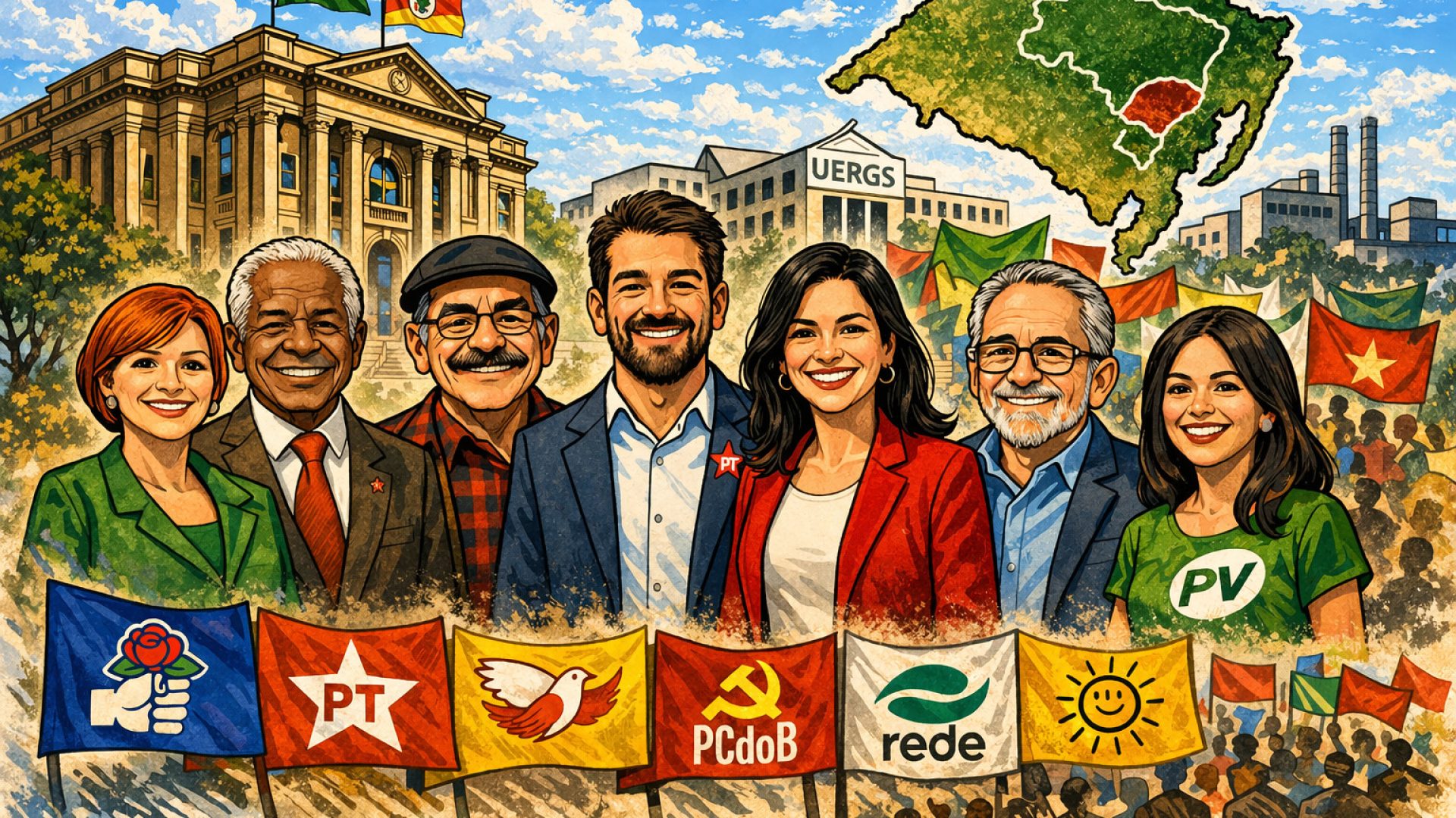 Frente Ampla Gaúcha - Imagem gerada por IA ChatGPT