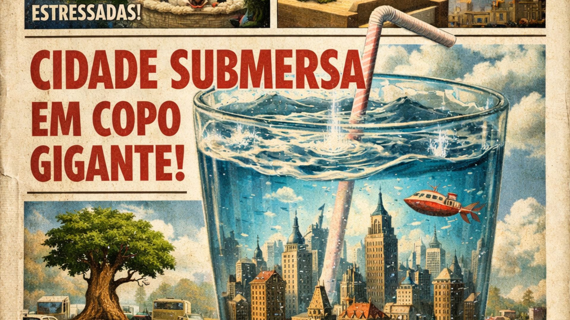 Jornal do Mundo Surreal nº 15 - Imagem gerada por IA ChatGPT