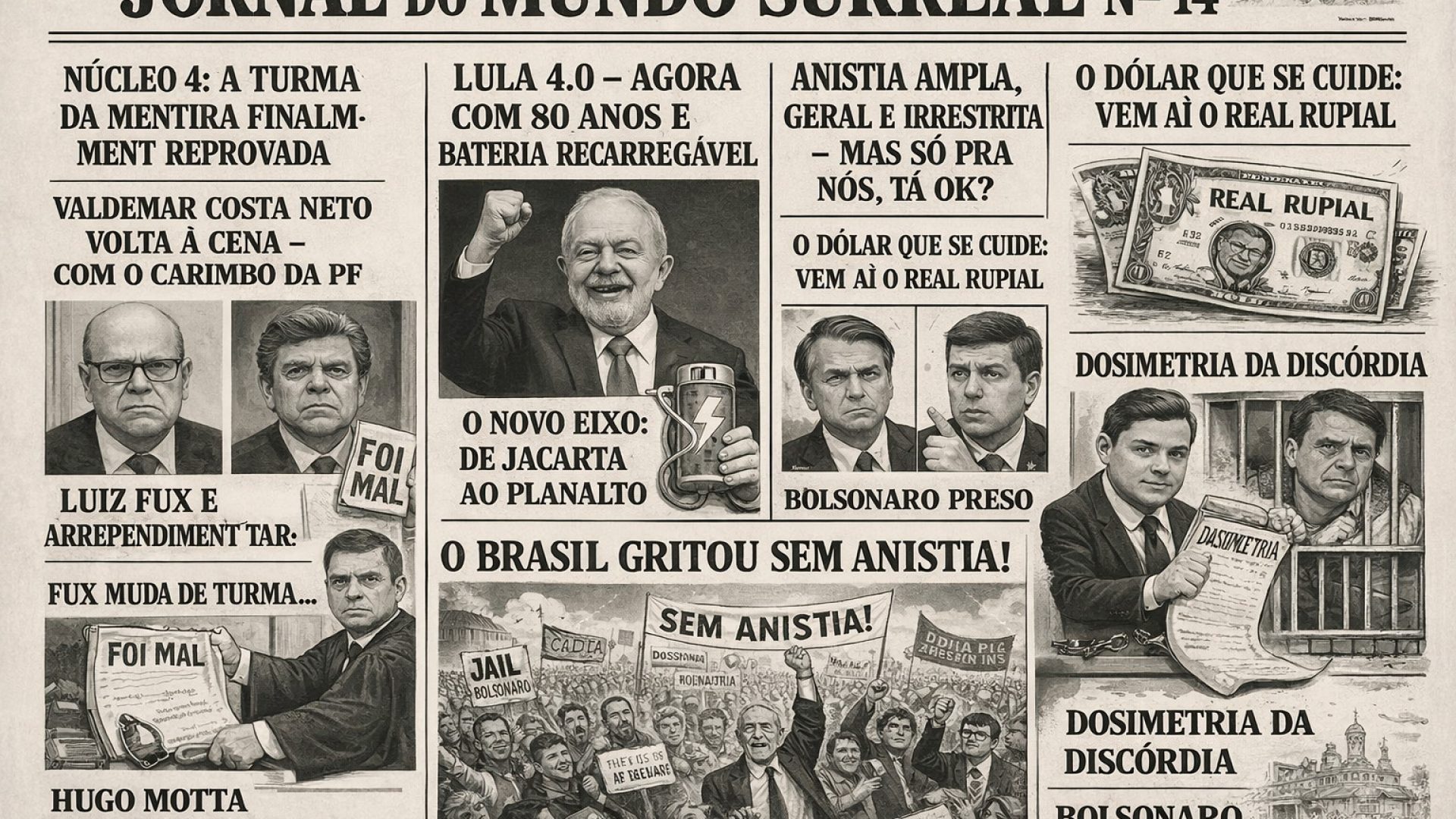 Jornal do Mundo Surreral Nº 14 - Imagem gerada por IA ChatGPT