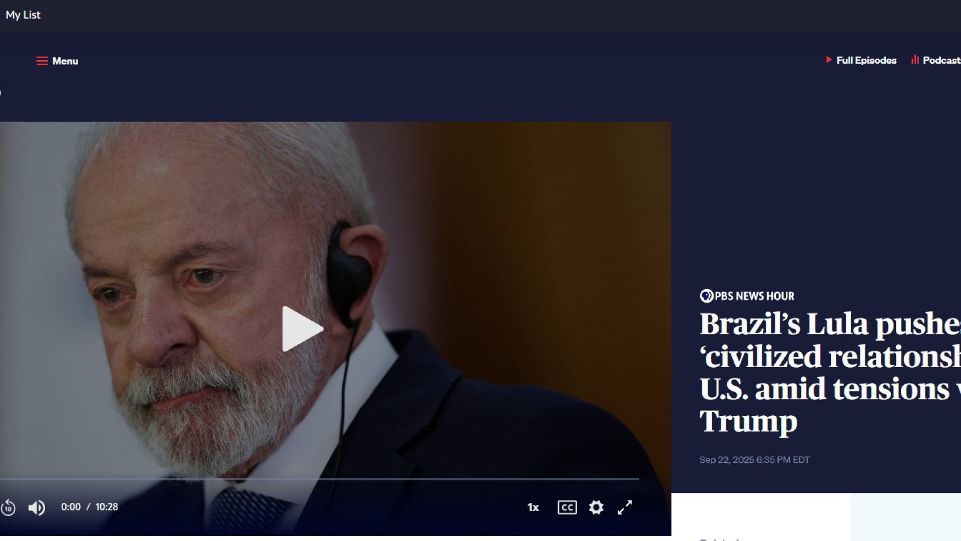 Brazil’s Lula pushes for ‘civilized relationship’ with U.S. amid tensions with Trump - Print da página