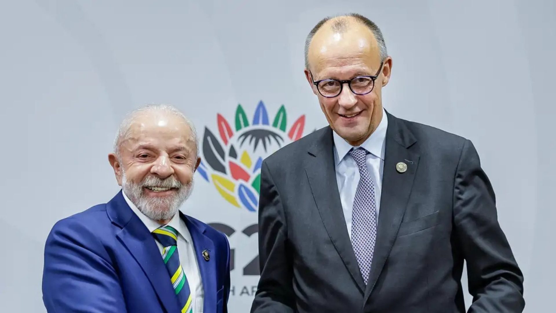 Lula e Merz em foto de 2025