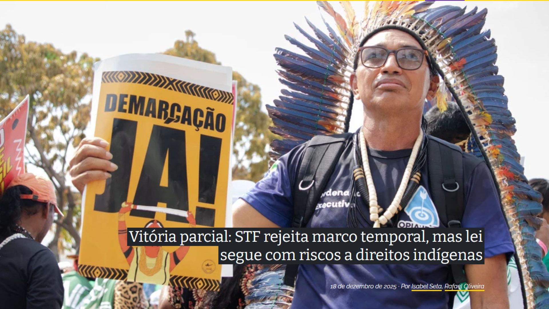 Demarcação Já - Foto: Amanda Magnani/Agência Pública