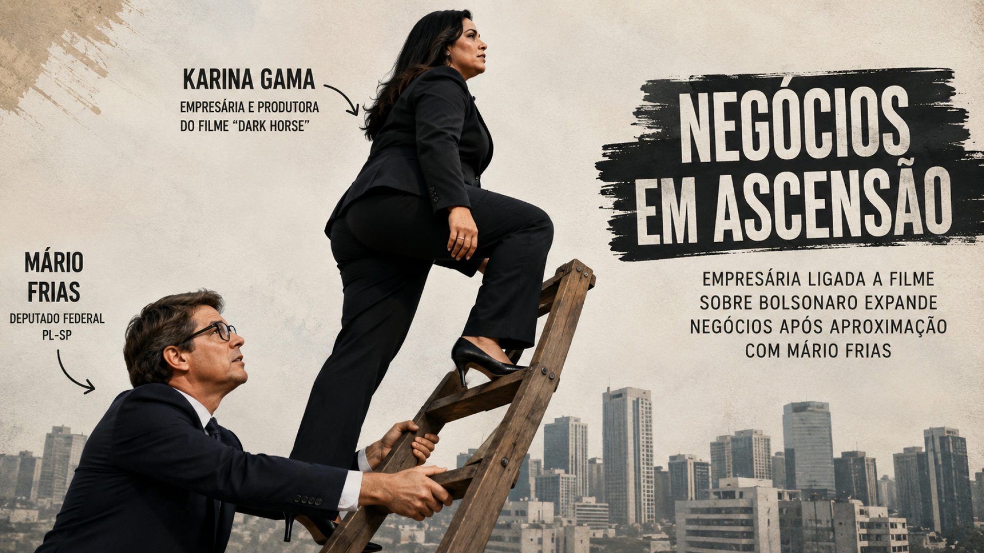 Mário Frias e Karina Gama