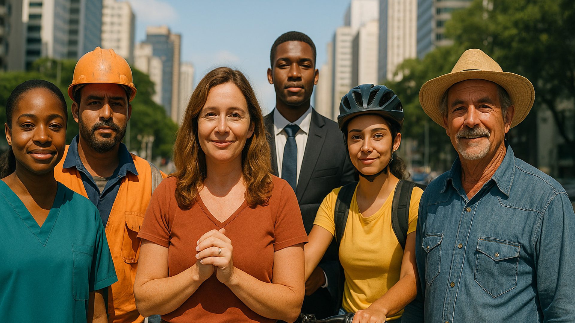 Trabalhadores e o menor desemprego da história - Imagem gerada por IA ChatGPT
