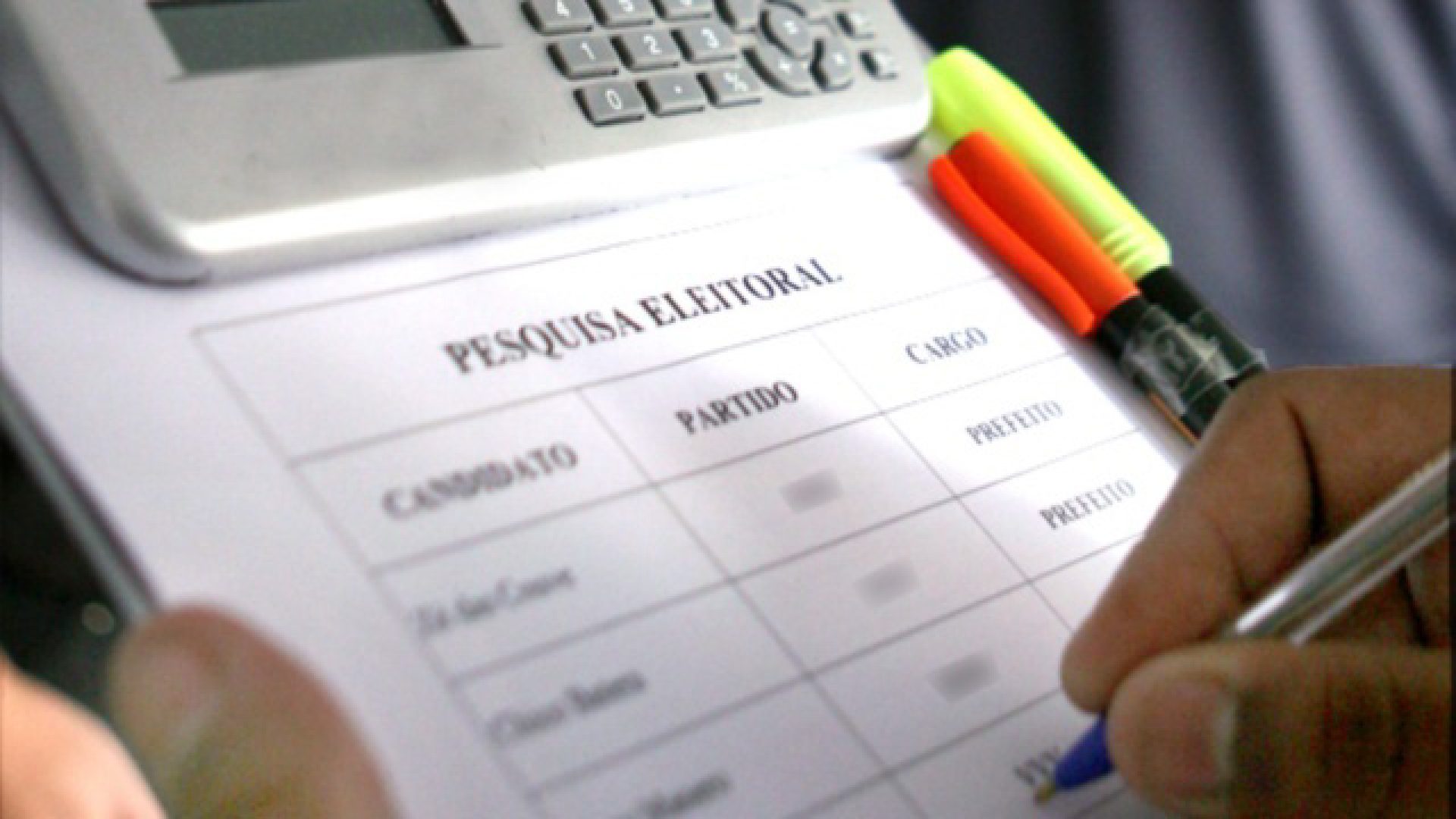 Pesquisa eleitoral - Divulgação TSE