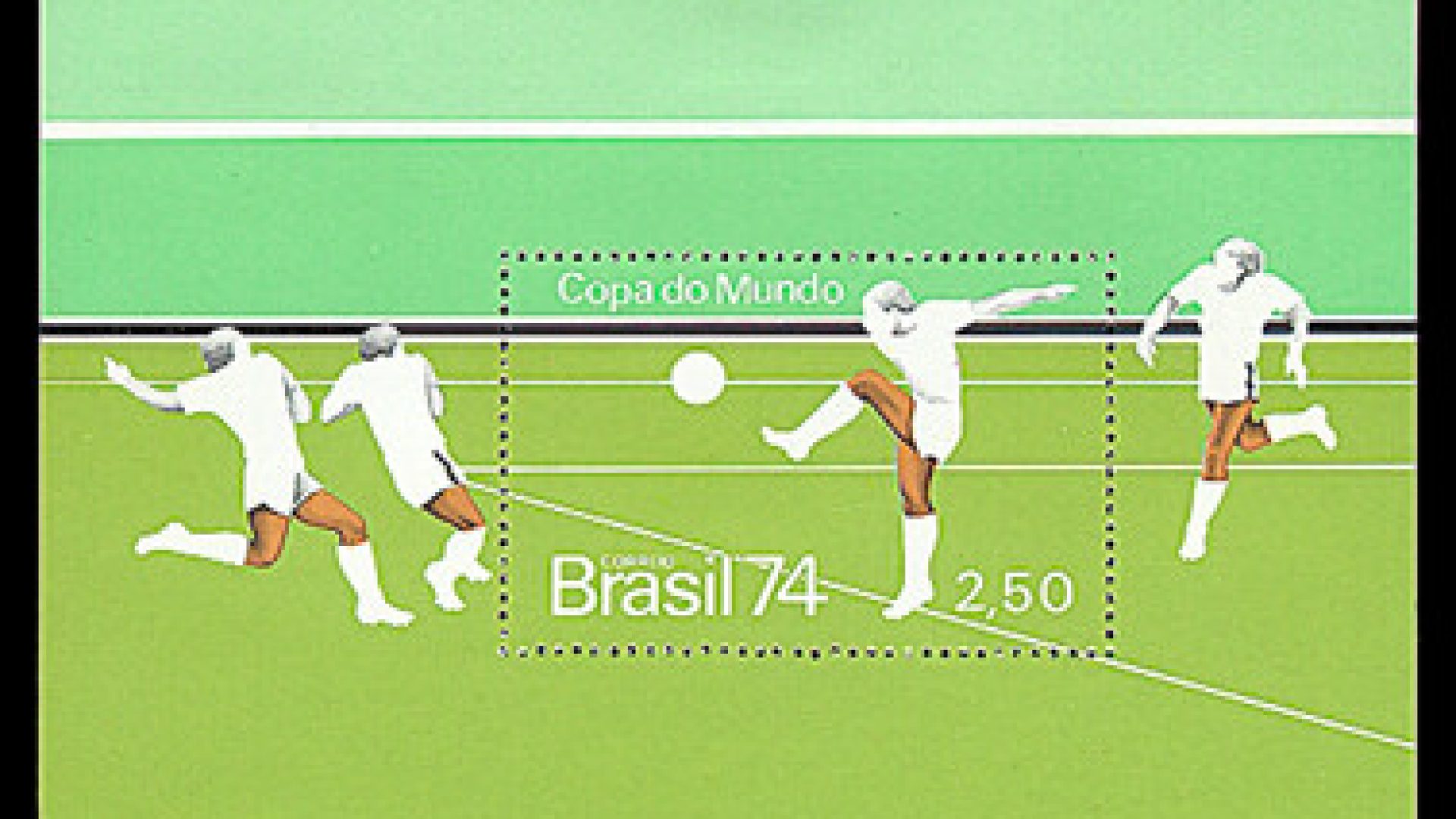 Selo da Copa do Mundo de Futebol Masculino de 1974 - Reprodução