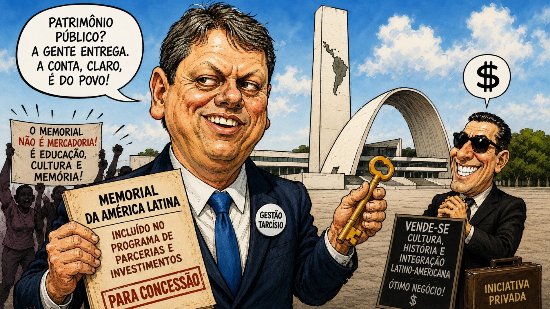 TARCÍSIO E O MEMORIAL