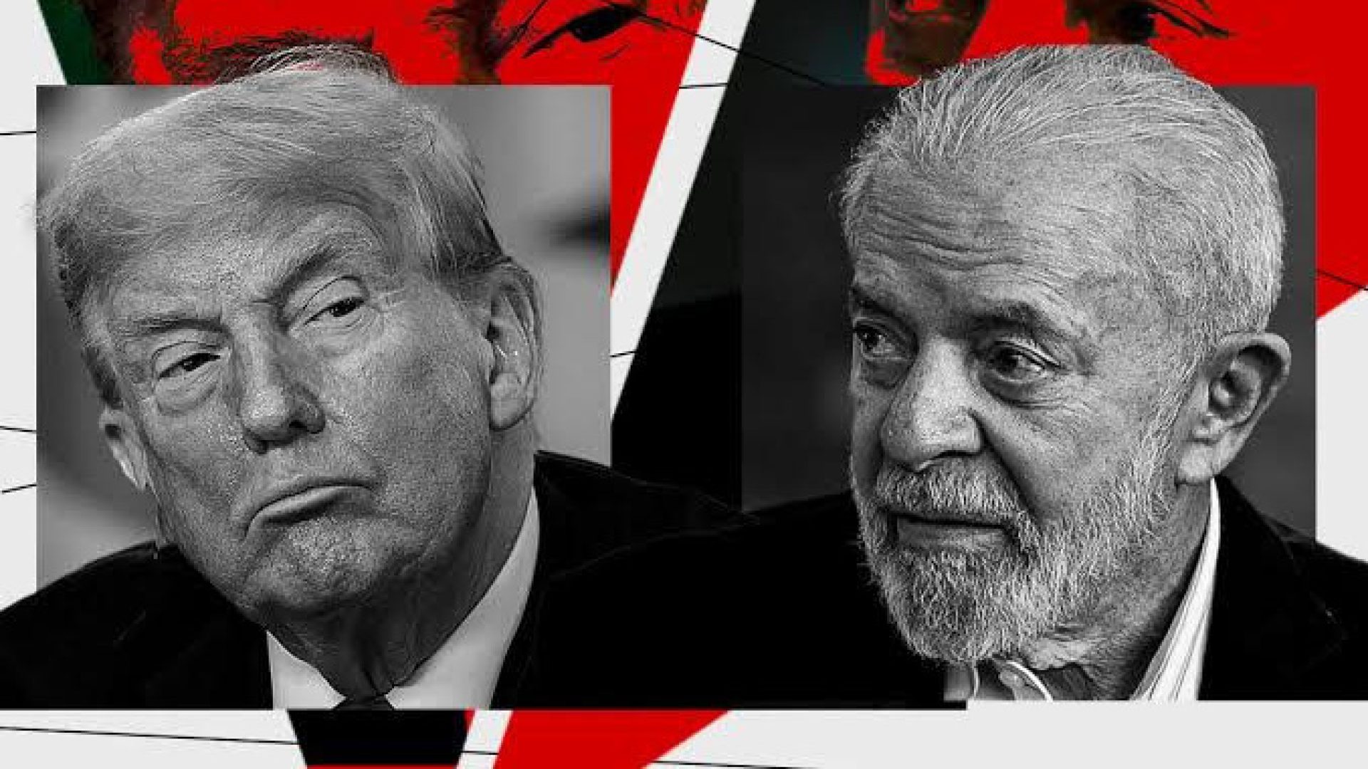 Trump e Lula - Fotomontagem MRT